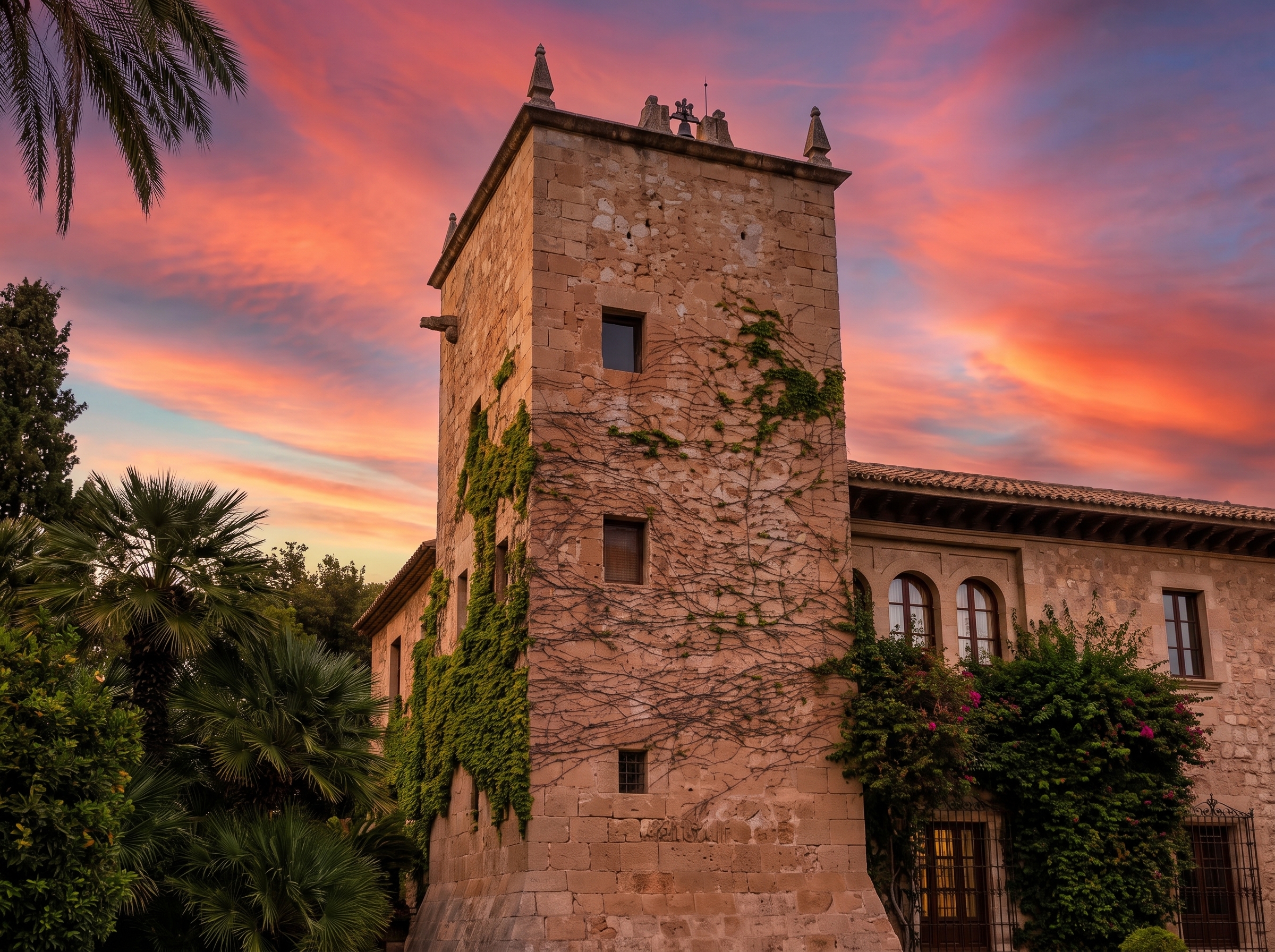 Torre Alameda (Nº 10 en el mapa) al atardecer